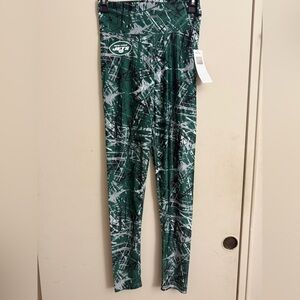 Zubaz Officially Licensed NFL Jets Women's Firework Legging Size M NWT